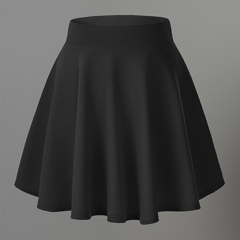 Urban CoCo Women's Basic Versatile Stretchy Flared Casual Mini Skater Skirt